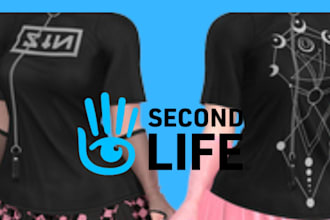 do 3d model clothing, 3d avatar, mesh second life rigging 3d