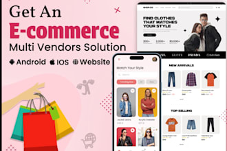 build ecommerce app, multi vendor ecommerce app and website