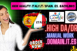 build google ranking with 20 high da spain and italy backlinks SEO link build