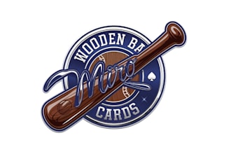 create high quality and beautiful wooden bat logo  design