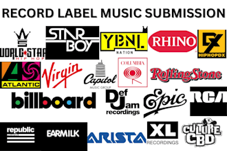do record label submission to top major and active label