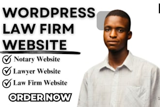 create, redesign lawyer, law firm, attorney website with wordpress
