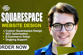 build responsive squarespace website, redesign squarespace and website design