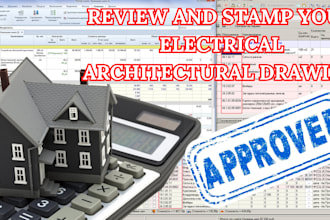 do pe stamp electrical architectural drawing, mep plans,florida, for city permit