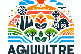 design academy, agriculture, animal and pet logo