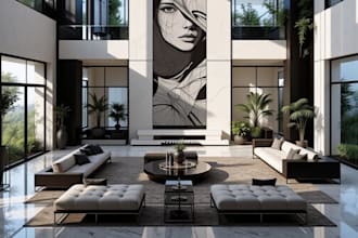 redesign 3d house apartment, render luxury interior design, cgi ultra rendering