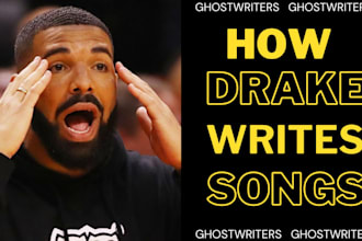 ghostwrite a rap song or verse for you in non disturbed 5hrs