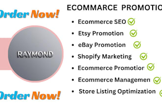 do etsy promotion, shopify marketing, ebay promotion boost store traffic, sales