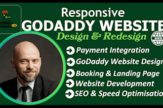design, redesign and develop professional, responsive godaddy websites