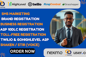 do gohighlevel a2p 10dlc registration twilio a2p verification, ringcentral a2p