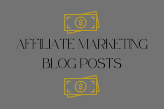 write an article with your affiliate marketing links