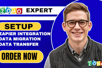 setup  data migration on zoho crm zapier integration to zoho crm integrate zoho