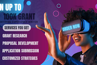 do grant research, write grant proposal, apply for grant, writing business plan