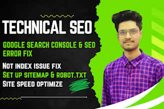 fix technical SEO issues on wordpress shopify wix and squarespace
