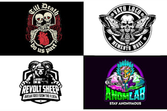 do custom y2k street style streetwear brands logo design