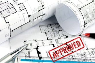 architectural review, stamp architectural drawing mep adu jadu for city permit