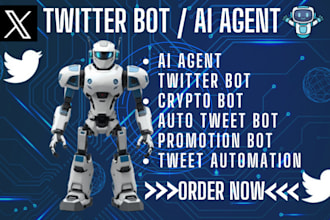 build custom twitter bot, openai chatgpt, ai agent, tweet automation