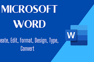 format, design, edit, create and fix microsoft word document