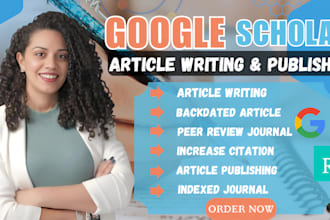 do google scholar writing and publication research article in ranking journals