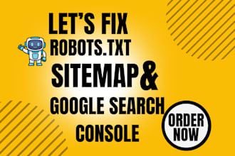 fix robots txt submit sitemap and optimize google search console for seo