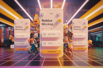 design an attractive gui for your roblox game as a professional UI designer