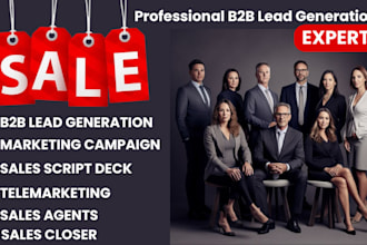 be your sales closer, linkedin leads, virtual assistant, b2b lead, sales expert