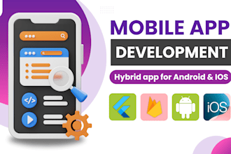 do mobile app development ios app, android app creation flutter app developer