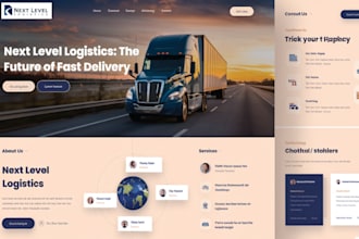 build SEO optimized trucking, logistics, freight and moving company website
