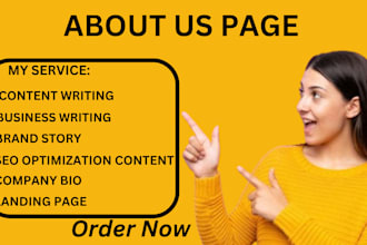 write SEO website content about us page content strategy as your copywriter