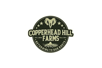design conservative copperhead hill farmstead logo