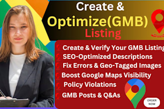 create professional gmb profile verification seo optimization better visibility