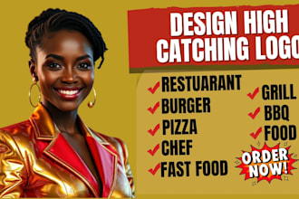 design food and restaurant logo burger cafe pizza icon chef bbq design app icon