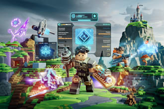 design high quality vfx 3d effect ui design and script for your roblox game