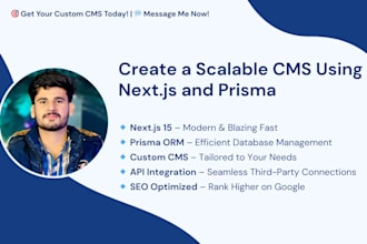 build property, booking, online store and responsive cms using next js