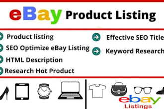 list and upload products on amazon, etsy, shopify, wayfair and ebay lister