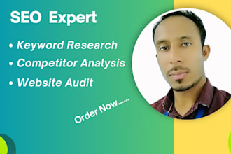 conduct competitor analysis, keyword research, and website SEO audit