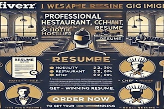 craft a professional hospitality, restaurant, chef, and hotelier resume