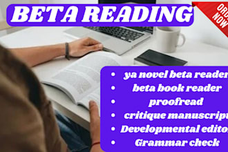 proofread beta read critiques fiction nonfiction romance  with detailed feedback