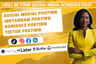 design social media schedule posts using loomly buffer later and hootsuit