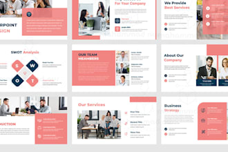 redesign business pitch deck powerpoint presentation design google slides design