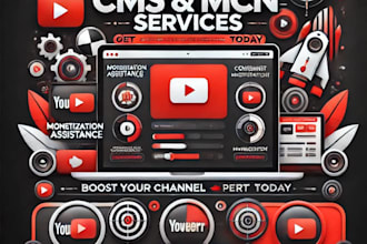 set up youtube cms, mcn, and website cms to boost monetization control