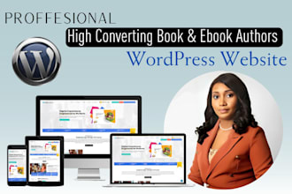 deliver high converting wordpress website for authors and writers to drive sales