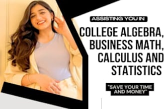 do business management assigned, math,statistics,calculus,leadership markets