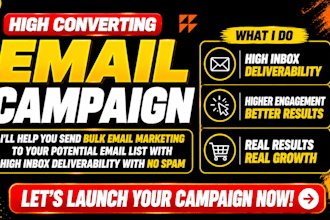 send targeted bulk email campaign, email marketing and bulk email blast