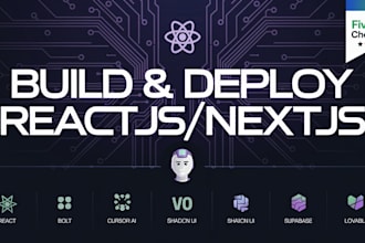 build react next js using bolt lovable vo supabase