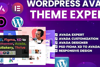 develop avada theme elementor pro astra pro divi flatsome with wordpress websit