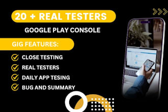 do 20 tester google play app console closed testing