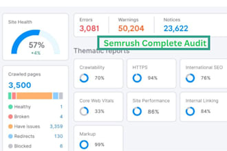 semrush SEO audit and fix