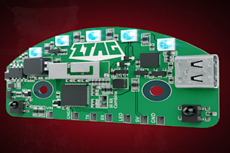 do pcb design, layout, board, circuit design, in easycad, autocad for you