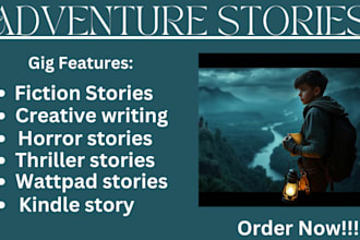 write fiction horror romance thriller and adventure stories